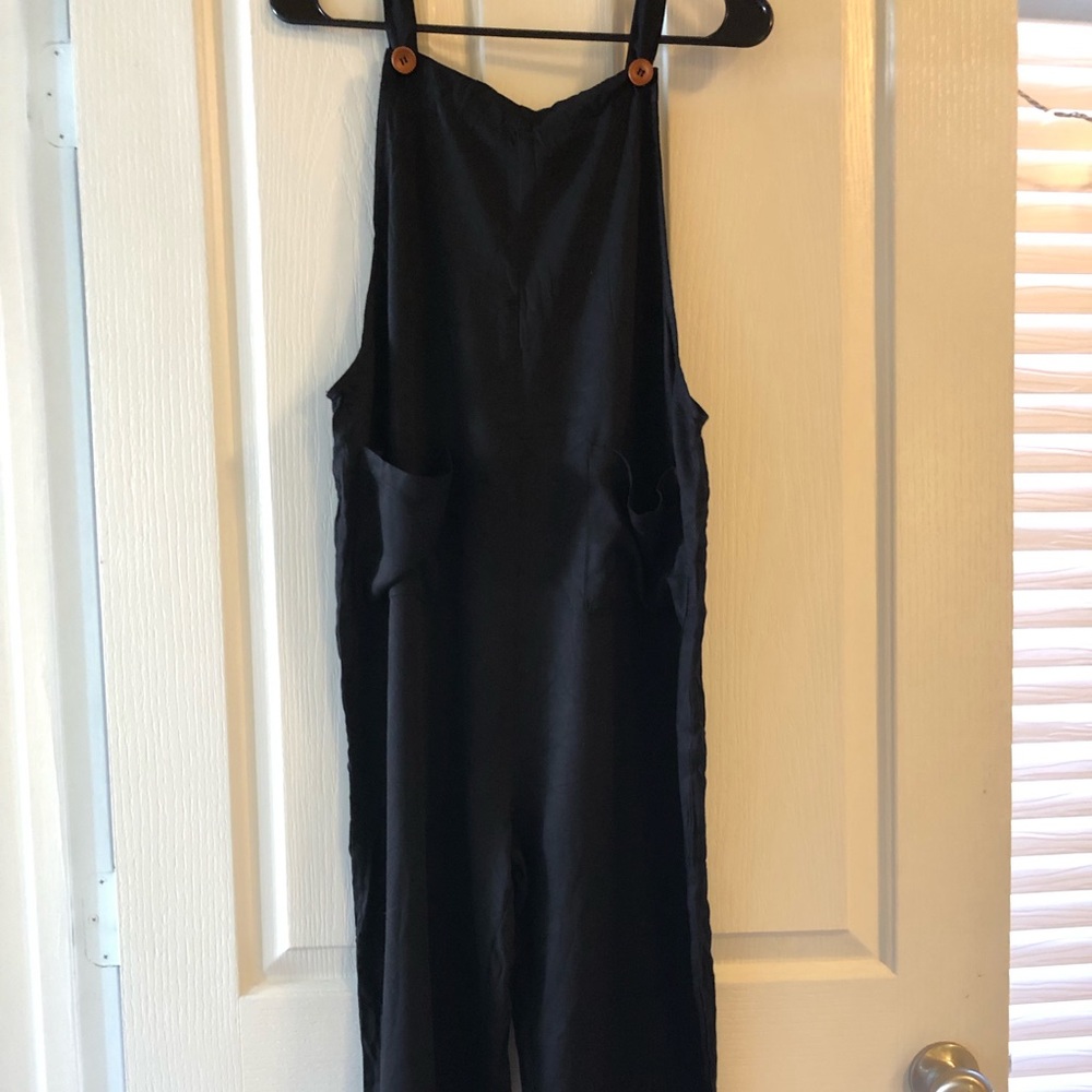 Black Linen Jumpsuit